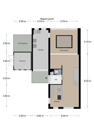 Floorplan - Burgemeester Rhoenstraat 12, 6291 KN Vaals